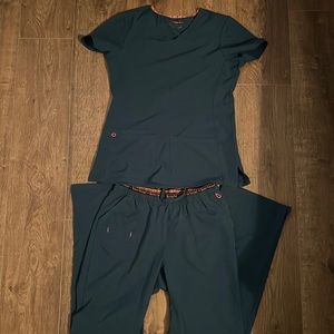 Caribbean blue scrubs